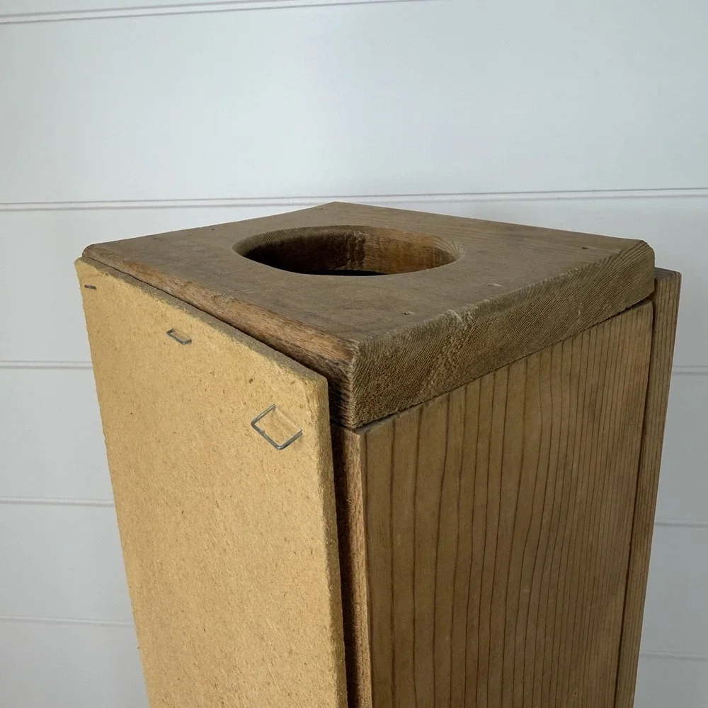 VTG 80's  Wood Toilet Paper Cabinet Holder Cottage Grannycore Farmhouse Bath